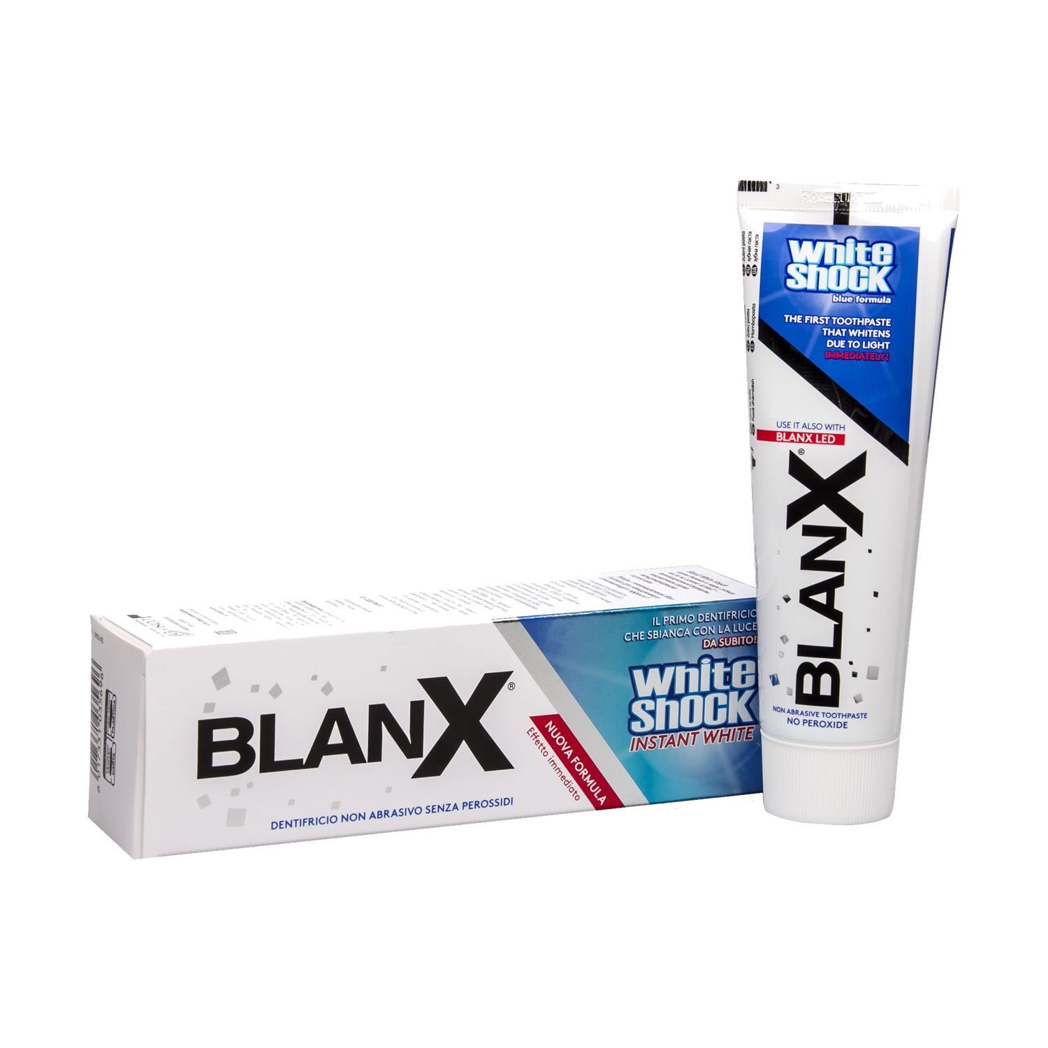 Паста blanx white. Паста Blanx White Shock. Blanx med White Teeth зубная паста отбеливающая 75 мл. Бланкс Вайт ШОК световое отбеливание 75 мл. Бланкс про зубная паста глянцевый эффект 75мл.